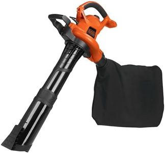 BLACK+DECKER Leaf Blower & Leaf Vacuum, 3-in-1, 12-Amp, 250-MPH, 400-CFM (BV6000)