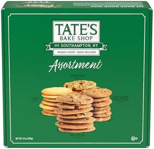 Tate's Bake Shop Cookies Gift Box, Chocolate Chip, Oatmeal Raisin, Salted Caramel and Lemon Cookies, 14 oz