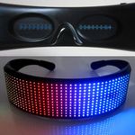 Light Up Glasses Animated LED Cyberpunk Visor with Smartphone Control