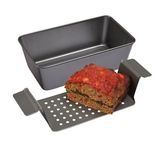 Lift and Serve Non-Stick Healthy Meatloaf Pan Set by Good Deal Goods