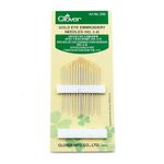 Clover 235 Gold Eye Embroidery Needles No. 3-9, 1