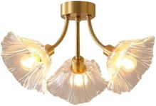 Qufute Glass Flush Mount Ceiling Li