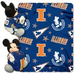 NCAA Illinois Illini 40x50-Inch Throw with 14-Inch Hugger