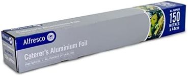 Caterer's Aluminium Foil All Purpose - 44cm x 150m - Wrapping Paper for Food - Foil to Seal Baked Goods - Press and Seal Wrap