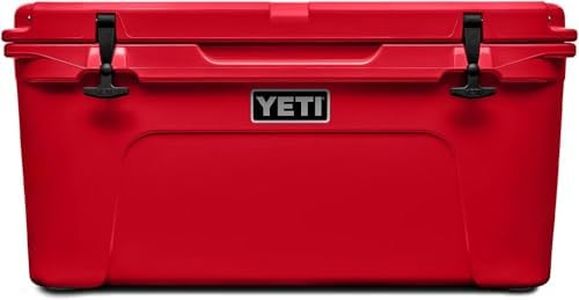 YETI Tundra 65 Cool Box, Insulated Hard Cooler, Rescue Red