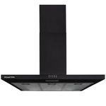 Russell Hobbs Chimney Cooker Hood 90cm T-Shaped Kitchen Extractor Fan in Black, 3 Speed Settings & LED Light Extraction & Recirculation Features, 2 x Washable Aluminium Filters RHTCH900B1B