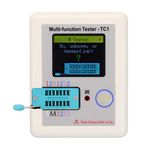 3.5 inch Colorful Display Pocketable Multifunctional TFT Backlight Transistor LCR-TC1 Tester for Diode Triode Capacitor Resistor Transistor LCR ESR NPN PNP MOSFET