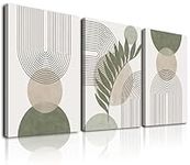 KBKBART Sage Green Boho Wall Art Se