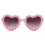 BabyMoon Kids Heart Shaped Summer Sunglasses Goggles For Girls & Boys - Pink