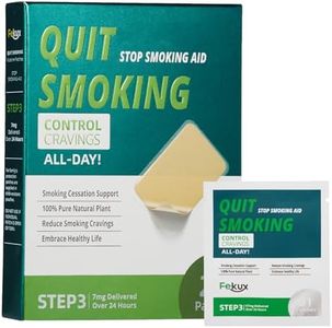 Fekux Quit Smoking Patches Step 3-7 mg Delivered Over 24 Hours Effective Helps Quit Smoking, 21 Patches Skin Friendly Transdermal Stop Smoking Aids Patches