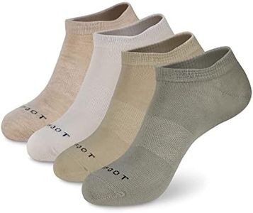 MONFOOT Women's and Men's 4 Pairs Sports Athletic Mesh Ankle Socks Multicolor Small, multipack