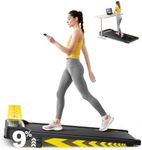 TOPUTURE Walking Pad with Incline, 2 in 1 Treadmills for Home & Office, Under Desk Treadmill, 2.5HP Portable Compact Treadmill with Remote Control, APP & LED Display, Installation-Free