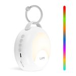 LUMI | YourVoice Portable White Noise Machine | 30 Sounds | Record Your Own Voice | 7 Colour Moon Night Light | Sleep Timer | USB Rechargeable | Baby Sleep Aid | Sleep Sound Machine