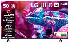 LG 126 cm (50 inches) UR75 Series 4K Ultra HD Smart LED TV 50UR75006LC
