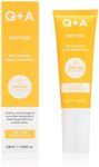 Q+A Peptide Anti-Ageing Daily Sunscreen SPF 50: Lightweight, Non-Sticky, Broad-Spectrum UVA/UVB, Collagen-Boosting, Hydrating, Radiance-Enhancing, 95% Natural, Vegan, Facial SPF, 50ml