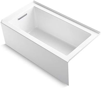Kohler 1957-LA-0 Underscore® 60" x 32" alcove bath, left drain, White