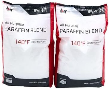 Blended Waxes, Inc. Paraffin Wax 10lb. Pastilles – General Purpose Bulk Paraffin Wax for DIY Projects, Candle Making, Canning and More