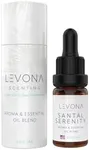 Levona Scent Essential Oils - Scents for Home, Hotel & Office Use - Perfect for Home Diffuser & Humidifiers - Aroma Fragrance Oil, Ideal for Massage, Relaxation, and Spa - Santal Serenity, 10ml