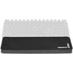 Grifiti Fat Wrist Pad 12 is a 12 Inch Wrist Rest for Small Mechanical Keyboards, MacBooks, Laptops, and Notebooks in Black Neoprene and Black Nylon