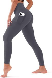 Bluemaple High Waisted Leggings for Women - Tummy Control Pants Non See Through Workout Soft Yoga Pants for Running Plus Size