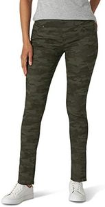 Lee Women's Sculpting Slim Fit Slim Leg Pull on Jean, Camo, 12