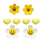 Aurissusurri Shoe Charms for Kid and Adult，Shoes Decorations for Croc Charms,Wristband Bracelet Accessories Birthday Party Gifts(Sunflower)