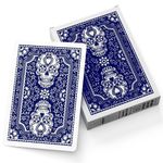 Metaphoracle Blank Playing Cards (Deck of 60 Cards) - Skull Design - DIY Blank Deck of Cards to Create Your Own Oracle Cards, Card Games and Divination Tools (Blue)