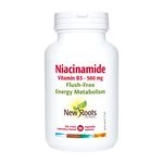 New Roots Herbal Niacinamide 500mg, 90 Veggie Count - Premium Vitamin B3 Supplement - Non-Flush, High Potency Niacinamide Capsules - Supports Energy Production and Metabolism - Supports Skin Health