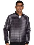 Amazon Brand - House & Shields Polyester Men's Lightweight Standard Length Jacket (Hs-A22-Lw-05_Black Chk_Xl)