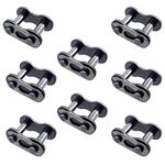 #428 Chain Master Links, Carbon Steel Heavy Duty Roller Chain Connector Links for Bike Bicycle Mini Bike Karting Pit ATV Scooter 8pcs CQSPMOTO