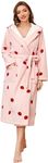 LYCY Womens Hooded Plush Robes, Sof