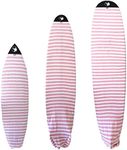 PAMGEA Surf Squared 10'6" Longboard Surfboard Sock Cover – Lightweight Stretch SUP & Paddleboard Bag, Protective Sleeve for Shortboard, Longboard, Hybrid, Wakesurf – Surfing Accessory, Pink