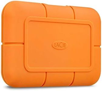 LaCie Rugged SSD 500GB, External SSD, USB-C, USB 3.0, Thunderbolt 3, Extreme water and 3m drop resistance, Mac, PC (STHR500800)