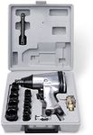 SEDY 17PC 1/2" Pneumatic Air Impact Wrench Kit – Rattle Gun Set with Massive Torque, Reversible Function, and Hard Carry Case