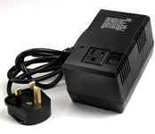 VCT VTM-150UK Deluxe 220V/240V Step Down Travel Voltage Converter to Use USA Products in UK-Good for Laptops and Chargers