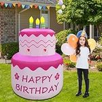 COMIN 5.7 FT Birthday Inflatable Ca