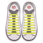 INMAKER No Tie Laces for Kids and Adults, Silicone Flat Shoe Laces for Trainer, Elastic Waterproof Tieless Running Shoe Laces