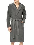 Tommy Hilfiger Men Bathrobe Towelling, Green (Magnet), M