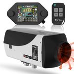 LF Bros 5KW Diesel Heater Pro, Air Parking Heater with T4 Timing LCD Monitor Thermostat, Silent Oil Pump, Support High Altitude, 10L Fuel Tank, Suitable for Car Trucks Vans Boat RV Trailer