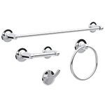 Franklin Brass Astra 4-Piece -bath Accessory Set, Polished Chrome, -bathroom Accessories, ATR64-PC