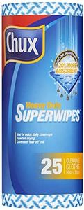 Chux Heavy Duty Superwipes Roll, Superfast Drying and Ideal for Everyday Use, 25 Count