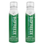 Biofreeze Pain Relief 360 Spray For Arthritis, Cold Topical Analgesic, Fast Acting Cooling Pain Reliever For Muscle, Joint, And Back Pain (Pack of 2)