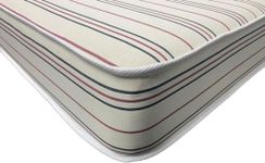 Wilson Beds - Kids 4" (10cm) Deep Firmer All Reflex Foam Mattress, Medium Firm (Contract Cotton Stripe, European Single 90 x 200cm)