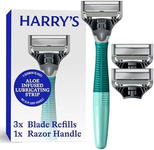 Harry's Shaving Kit for Men - Razor Handle and 3 Razor Blade Refill Cartridges - Sage