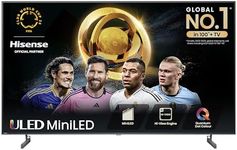 Hisense 55 Inch 4K Mini-LED TV 55U6NQTUK - Quantum Dot Colour, Dolby Vision Atmos, Hi-View Engine, FilmMaker Mode, Vidaa OS with Voice Control, Freely, Youtube, Netflix and Disney+ (2024 Model)