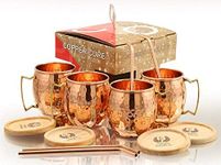 (Gift Set) Pure Copper Hammered Mug