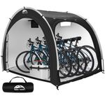 Happy Travel Bike Storage Shed Tent,Outdoor Portable Bicycle Storage Sheds with 210D Oxford Fabric PU4000 Waterproof for 2/3/4/6/8 Bikes,Bike Covers Shelter for Motorcycle,Garden Tools,Toys,Lawn Mower