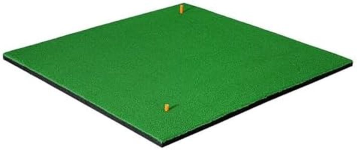 Everfit Golf Hitting Mat, 150 x 150cm Green Golfs Practice Driving Range Mats Training Aid Equipment for Outdoor Indoor Garden, Foldable Portable Non-Slip Base Wear-Resistant Backing