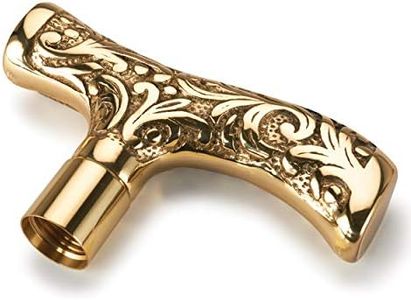 Woodriver Large Filigree Style Cane Handle - Brass