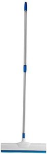 Cello Kleeno Standee Telescopic Floor Wiper | Durable, Ergonomic, and Efficient Cleaning Solution for Sparkling Floors | Moulded Rubber Lip | White and Blue